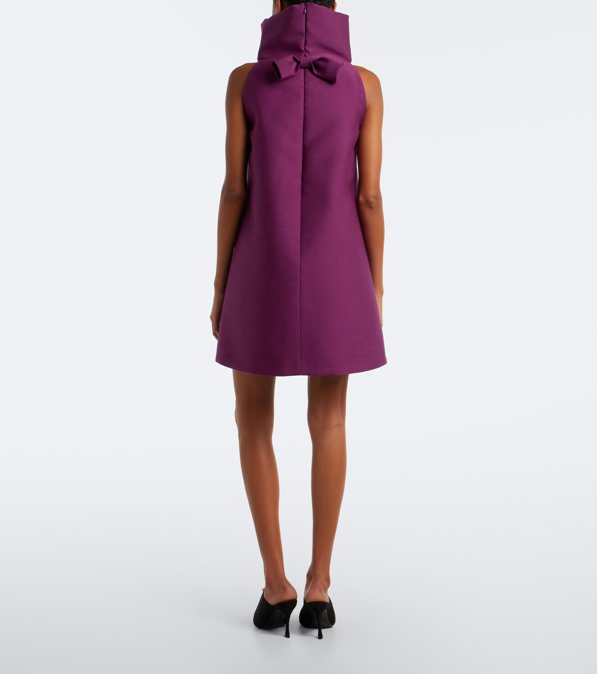 Balenciaga Wool and silk-blend minidress