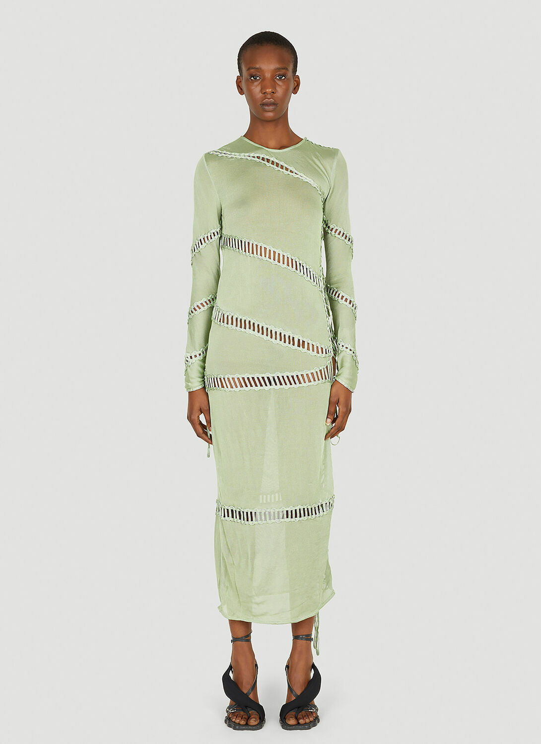 Isa Boulder Puzzle Long Sleeve Dress