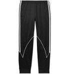 ADIDAS ORIGINALS - Striped Tech-Jersey Track Pants - Black