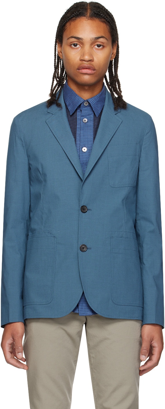 Photo: PS by Paul Smith Blue Two-Button Blazer