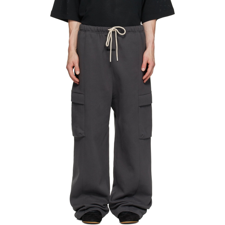 Photo: Fear of God ESSENTIALS Gray Field Cargo Pants