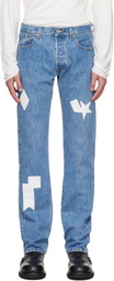 Stefan Cooke Blue Patch Jeans