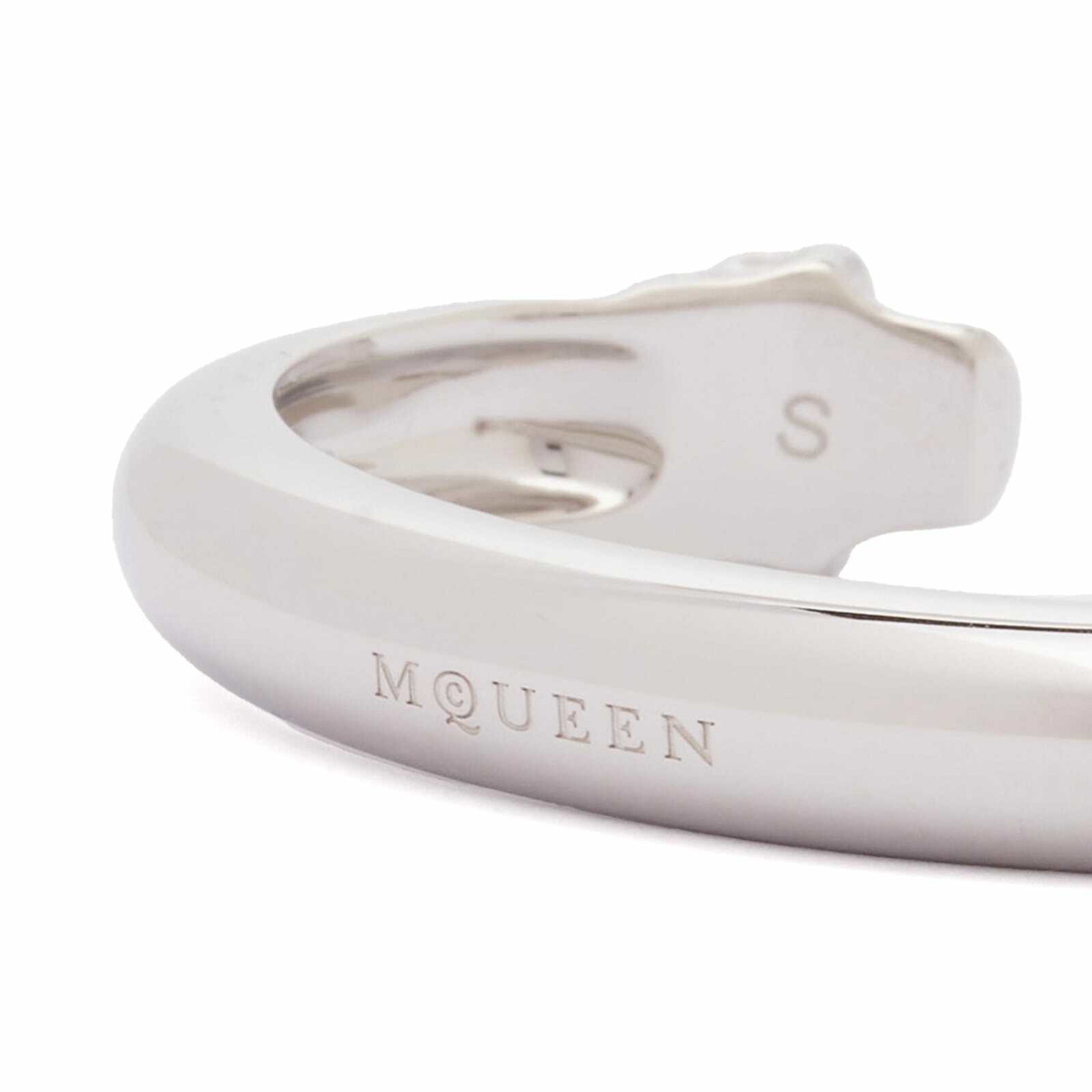 Alexander McQueen Men's Twin Skull Bracelet in Silver