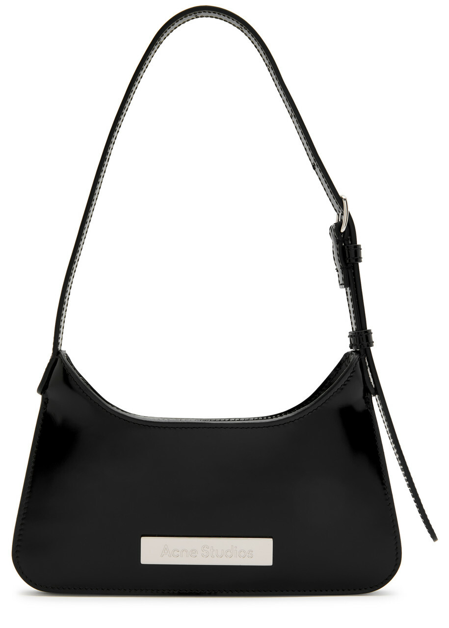 Acne Studios Platt Micro Patent Leather Shoulder bag - Black