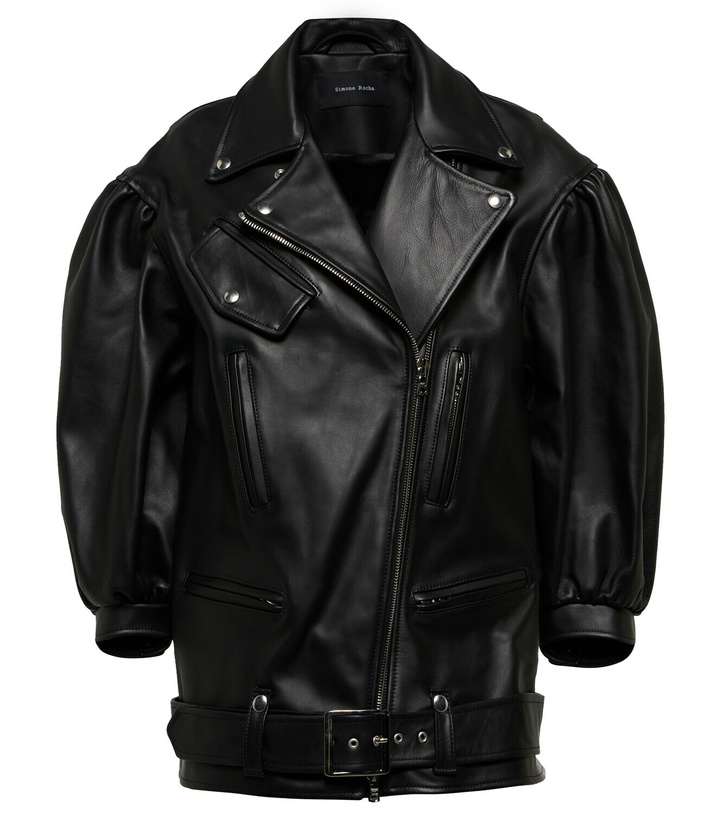 Photo: Simone Rocha - Leather biker jacket