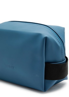 Rains Small Rubberised Wash bag - Blue - One Size