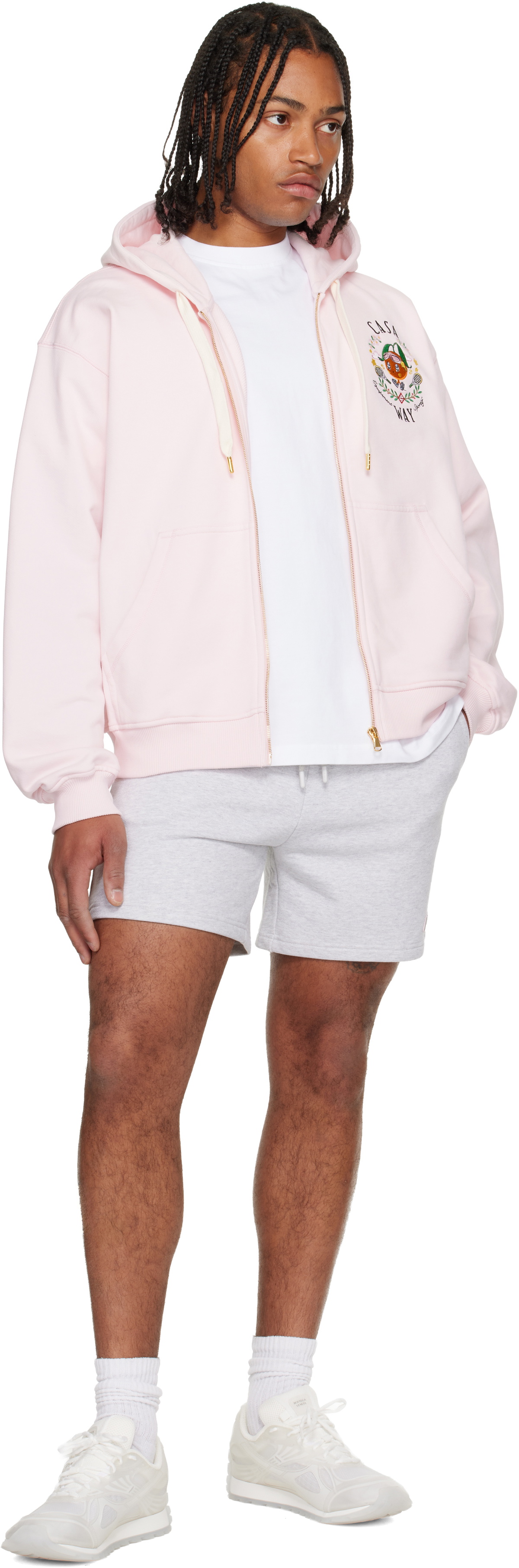 Casablanca Pink 'Casa Way' Orange Mascot Zip Hoodie