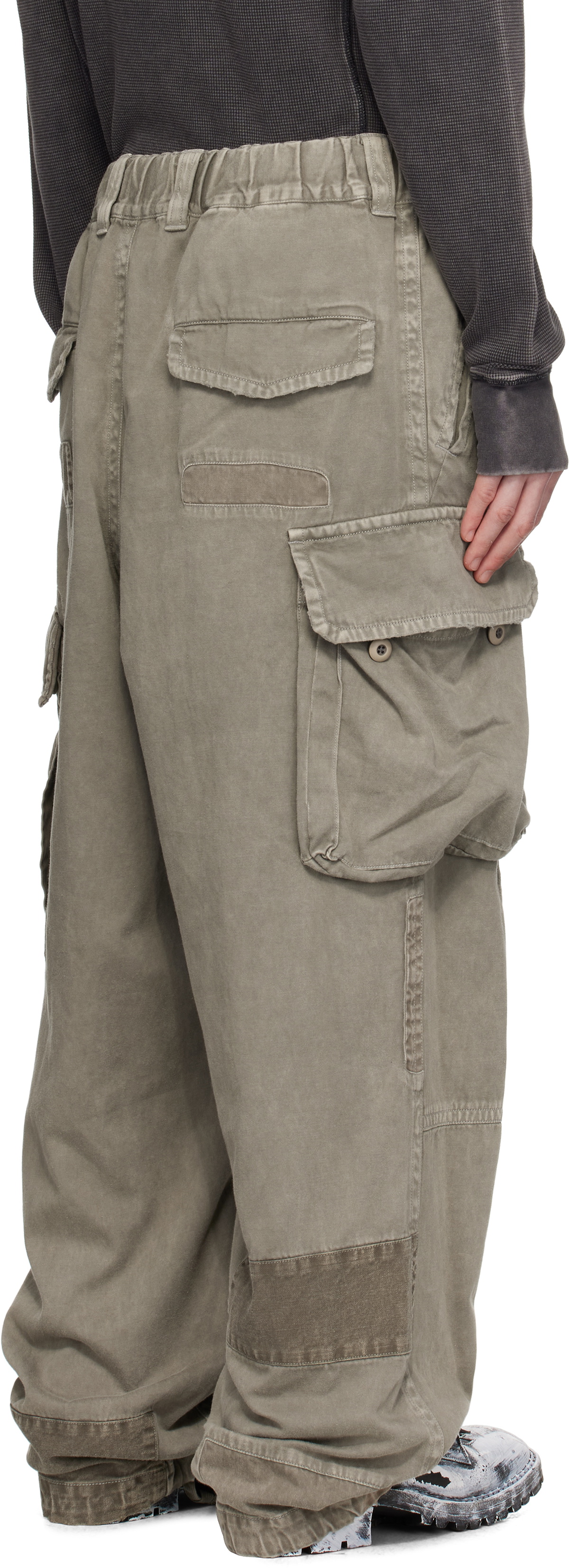 Maison MIHARA YASUHIRO Gray Repair Cargo Pants