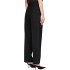 TOTEME Black Double-Pleated Tailored Trousers