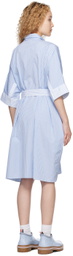Maison Kitsuné Blue Boxy Minidress
