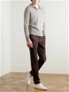 Club Monaco - Wool and Cashmere-Blend Polo Sweater - Gray