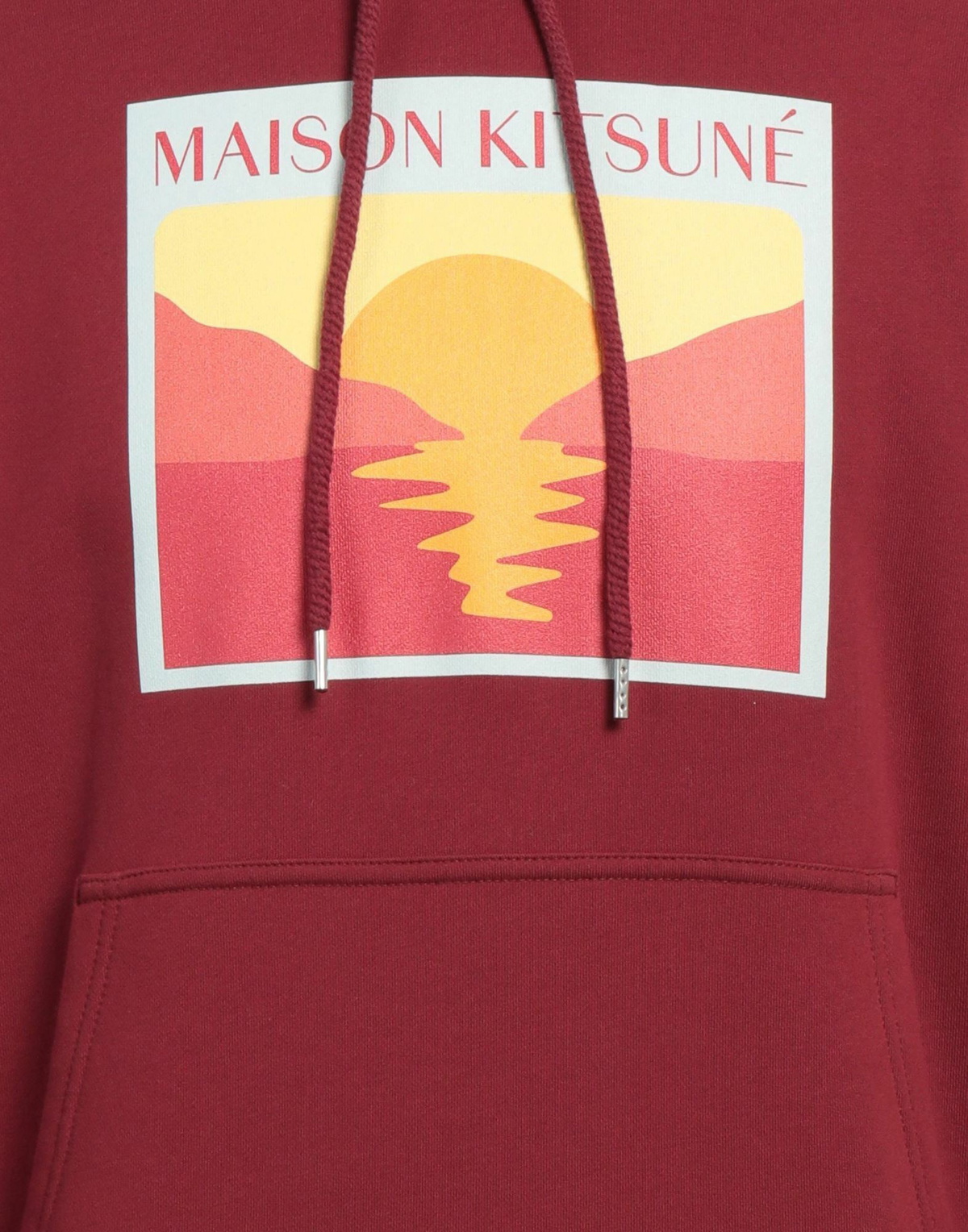Maison Kitsuné Mens Sweatshirt Burgundy