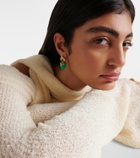 Marina B Stetlia 18kt gold earrings with chrysoprase and gemstones