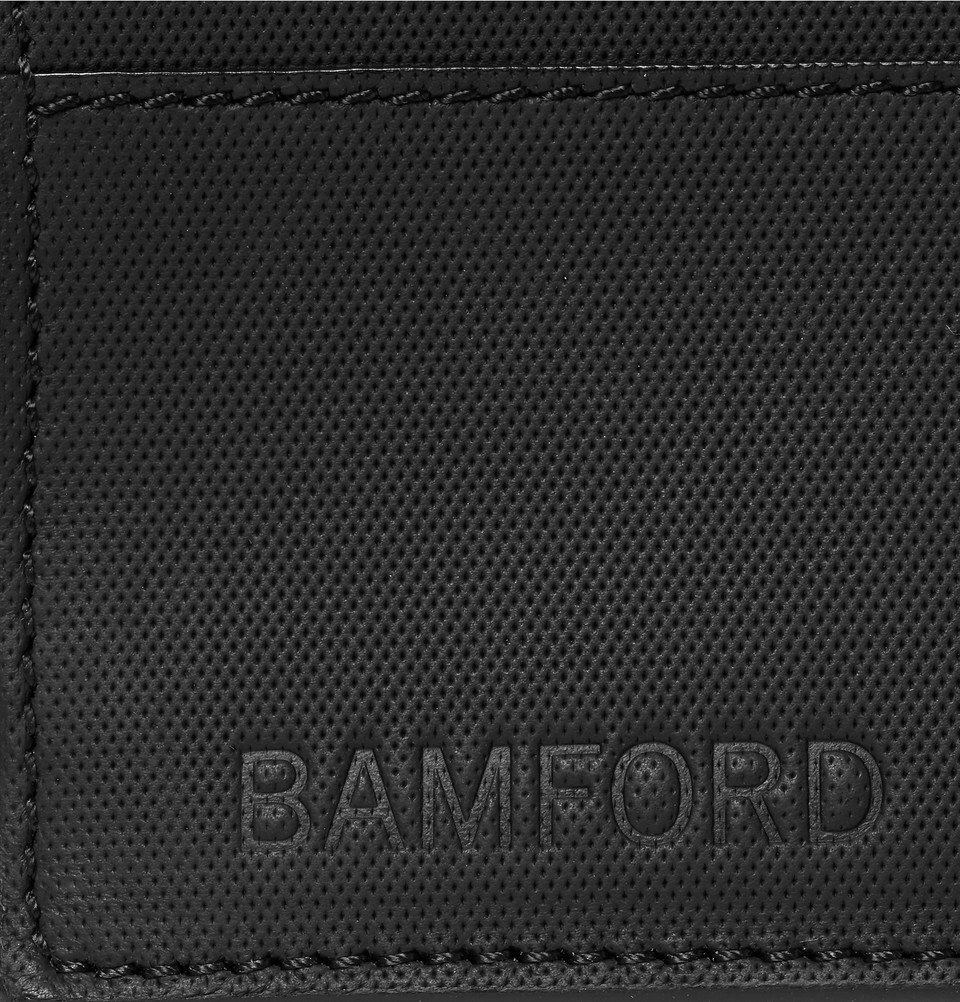 Bamford Grooming Department - Perforated Leather Wash Bag - Men - Black