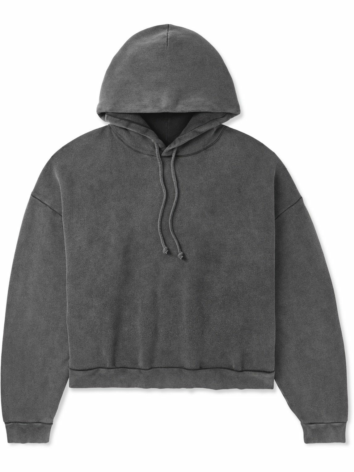 Acne Studios - Fester H Cotton-Jersey Hoodie - Gray Acne Studios
