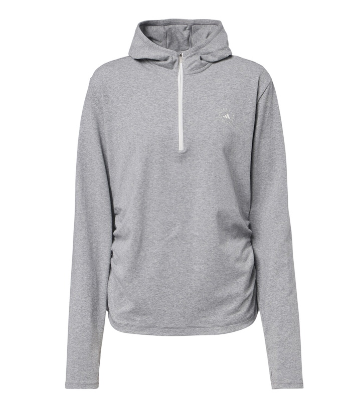 Photo: Adidas by Stella McCartney Logo jersey half-zip hoodie