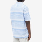 Armor-Lux Men's Stripe vacation Shirt in Blue/White