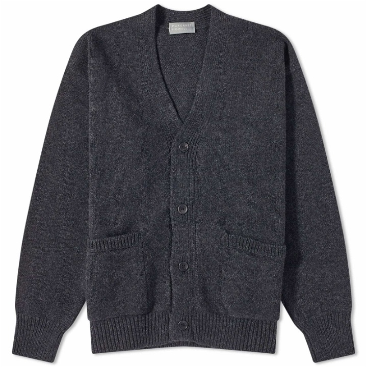 Photo: Margaret Howell Men's Boxy Cardigan in Charcoal