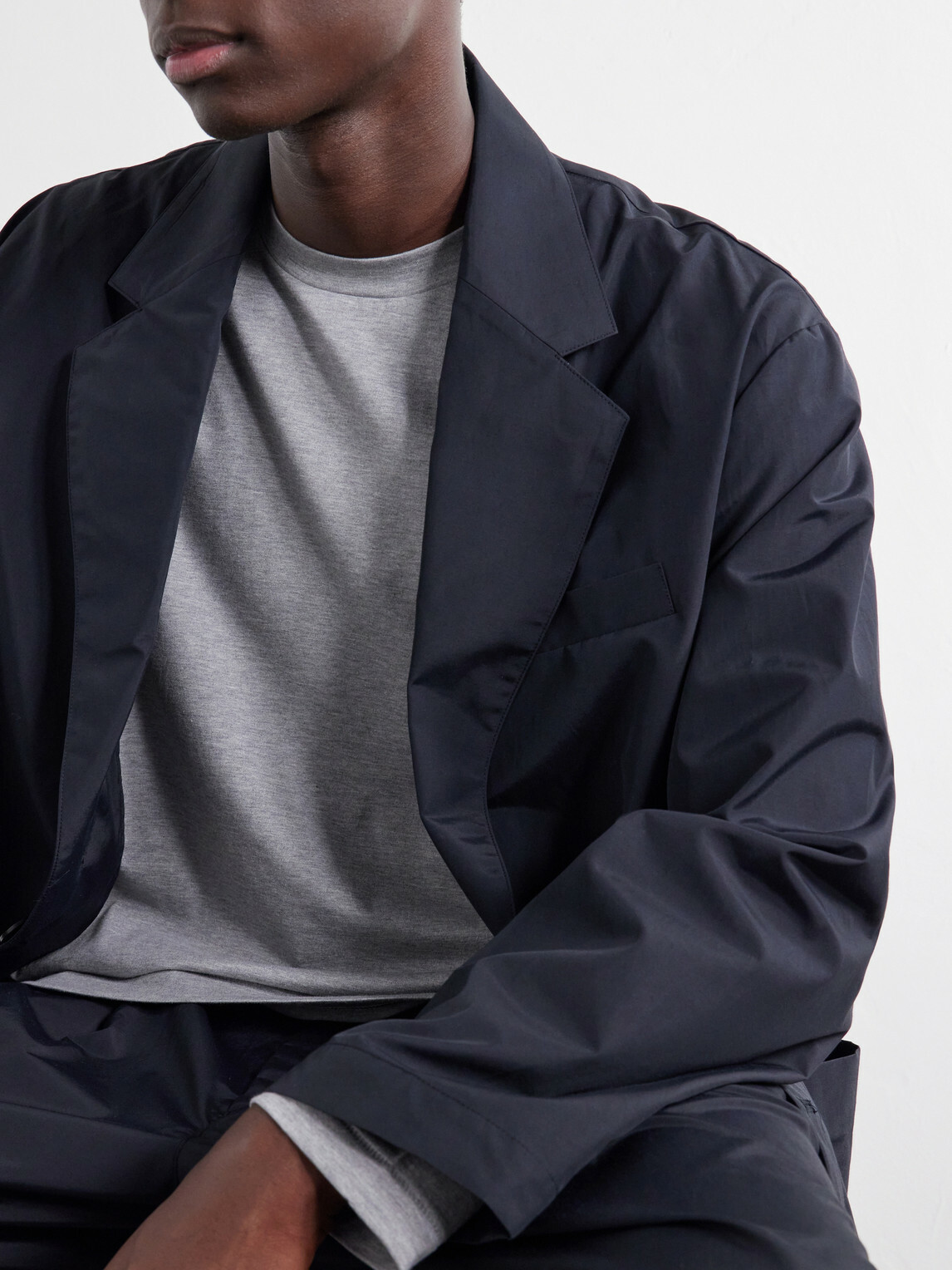 ATON - Cotton-Jersey T-Shirt - Gray