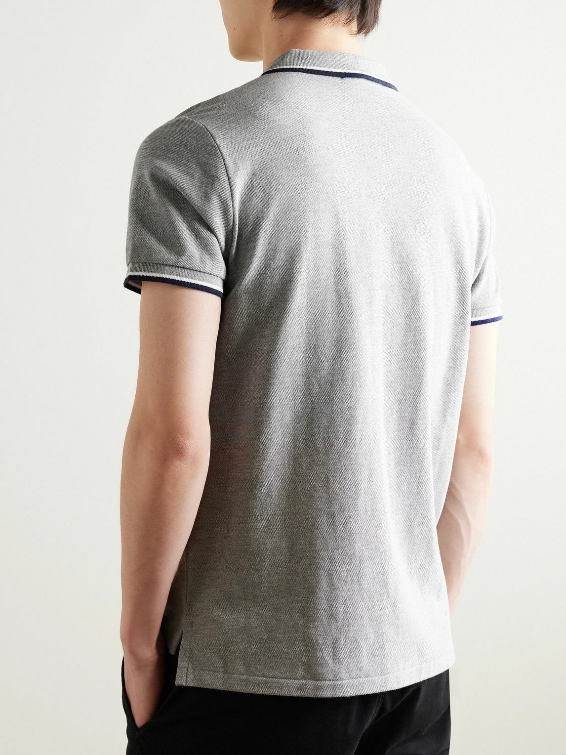 トップス POLO ralph lauren gray logo polo shirt Polo Ralph Lauren Logo Polo Shirt | Grey | FARFETCH JO
