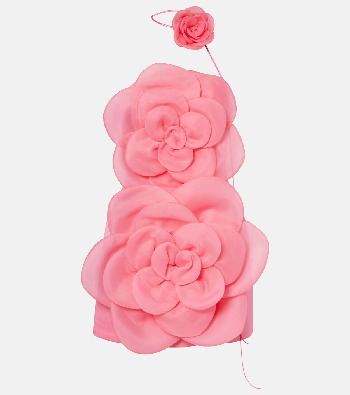 Leo Lin Floret floral-appliqué bustier dress