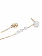 Mizuki 14K Yellow Gold Sea Of Beauty Pearl And Diamond Earrings