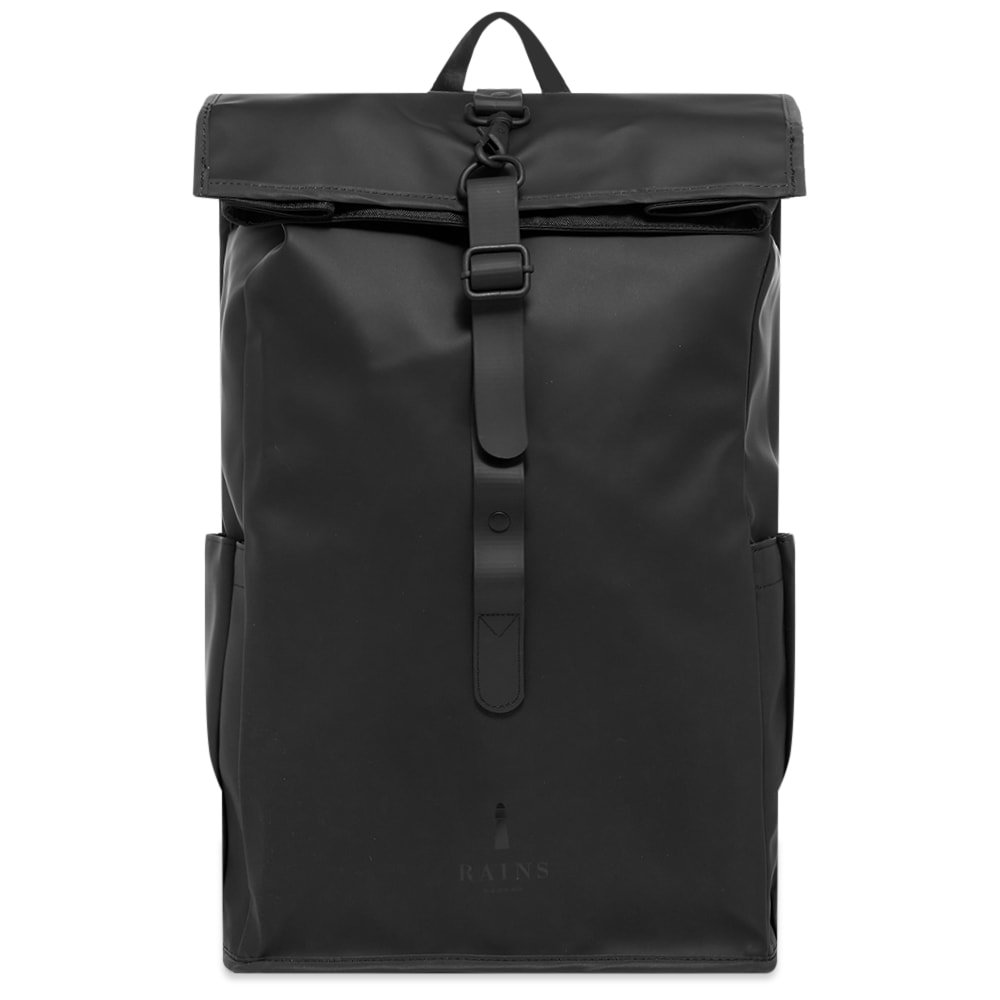 rains cycling backpack Rolltop Rucksack - Green Water Resistant Water Repellent Rolltop Padded Straps Air-Mesh Back Minimalist Contemporary Urban Design Crafted from signature PU fabric for strength and a smooth feel. Rolltop Backpack Top Cycling Backpacks