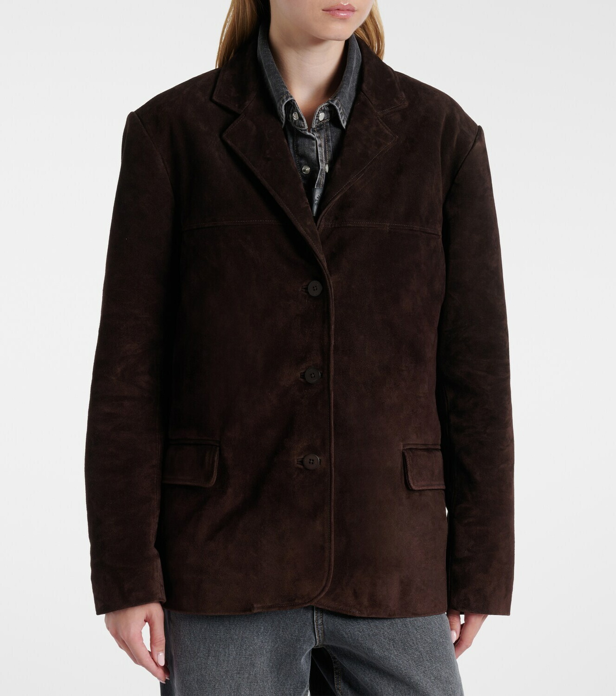 Staud Corrine suede jacket