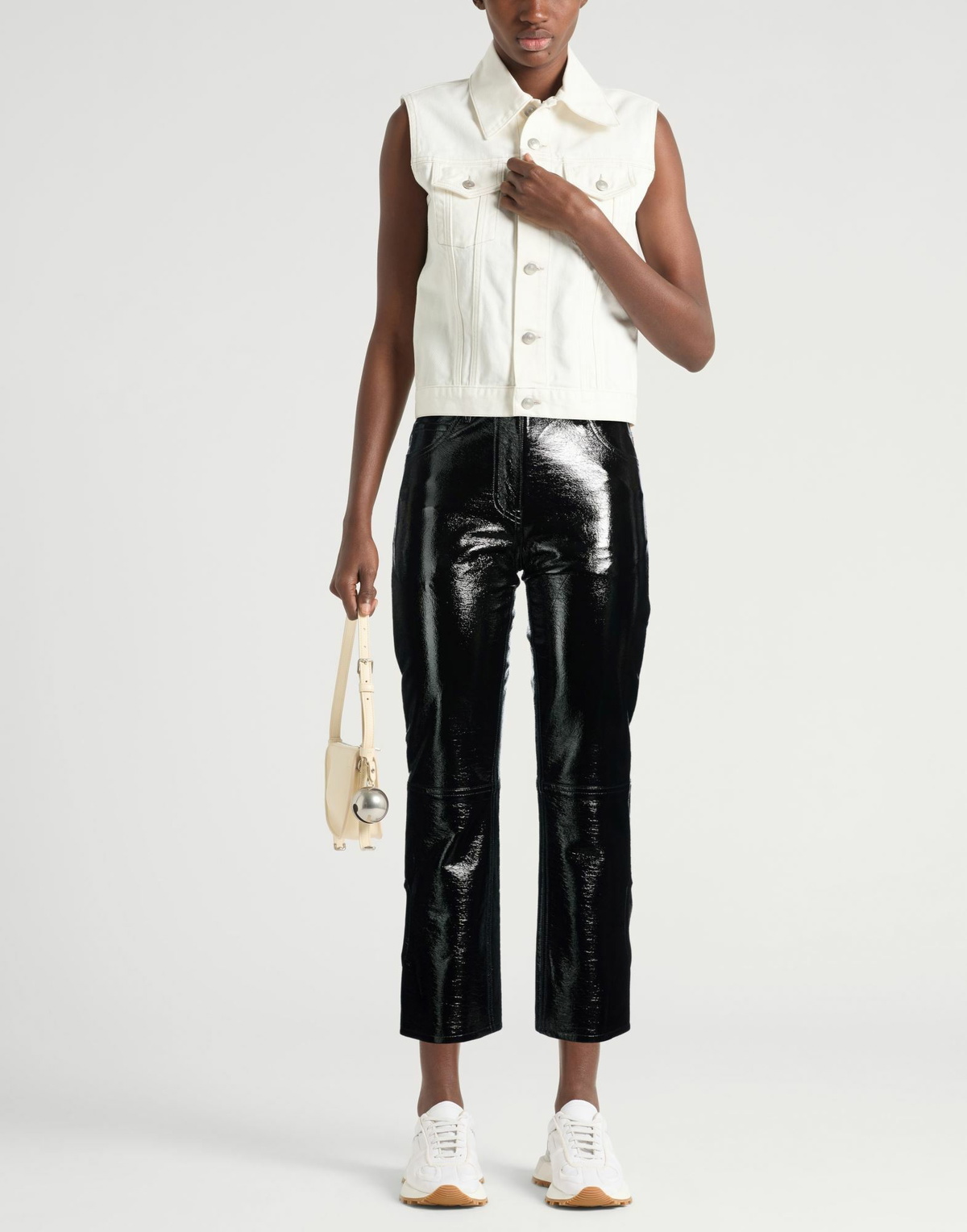 Courrèges Womens Pants in Black