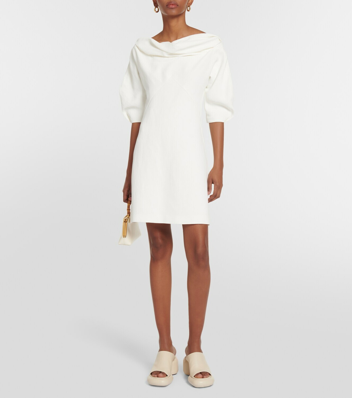 Jil Sander - A-line linen-blend minidress Jil Sander