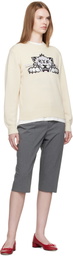 Kenzo Beige Kenzo Paris 'KENZO Happy Tiger' Sweater