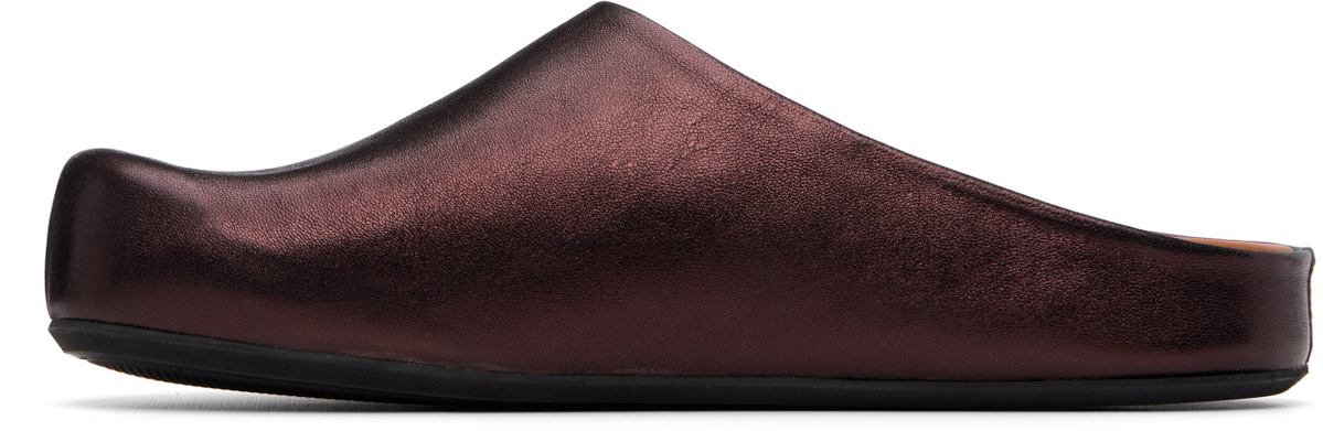 Marni Brown Fussbett Sabot Slip-On Loafers