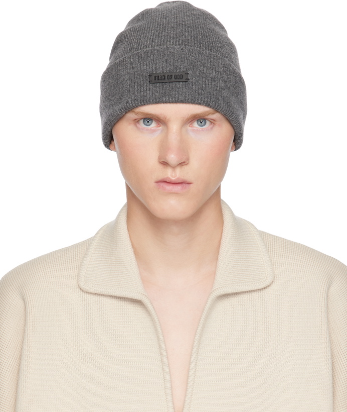 Photo: Fear of God Gray Cashmere Beanie