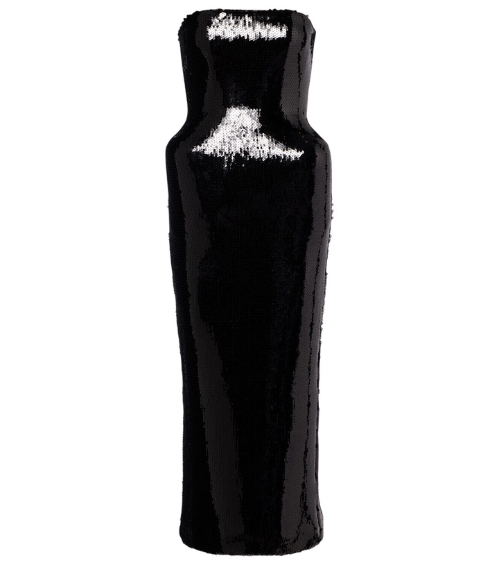 Photo: David Koma Sequined bustier dress
