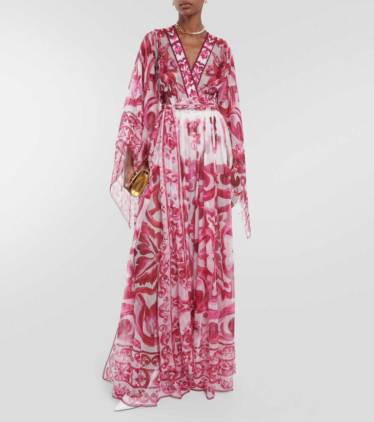 Dolce&Gabbana Majolica silk maxi dress