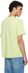 Maison Kitsuné Green Barista Fox Patch Relax T-shirt