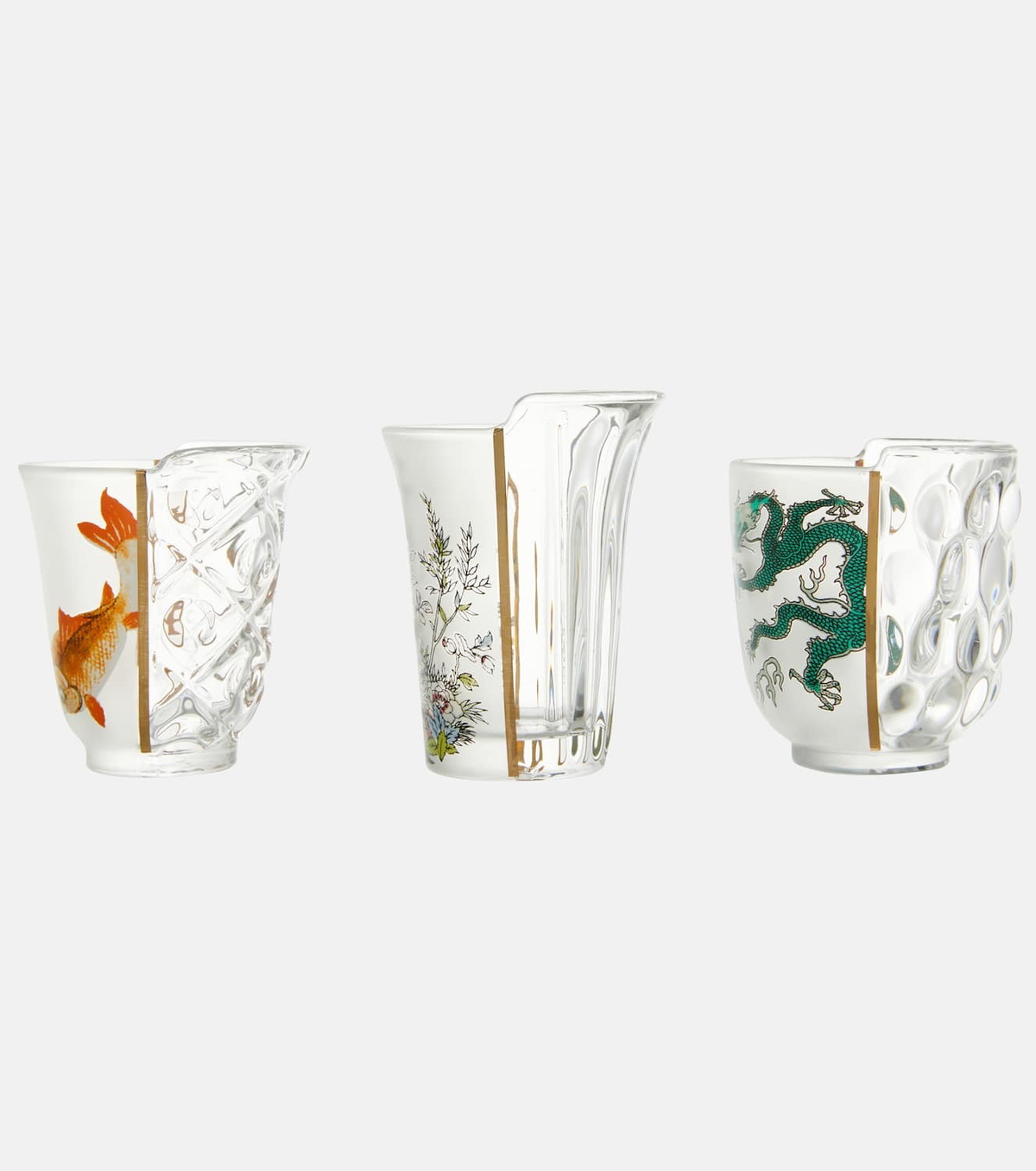 Seletti Hybrid Aglaura set of 3 glasses