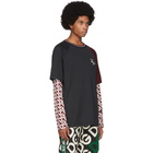 Dolce and Gabbana Black Royals Long Sleeve T-Shirt