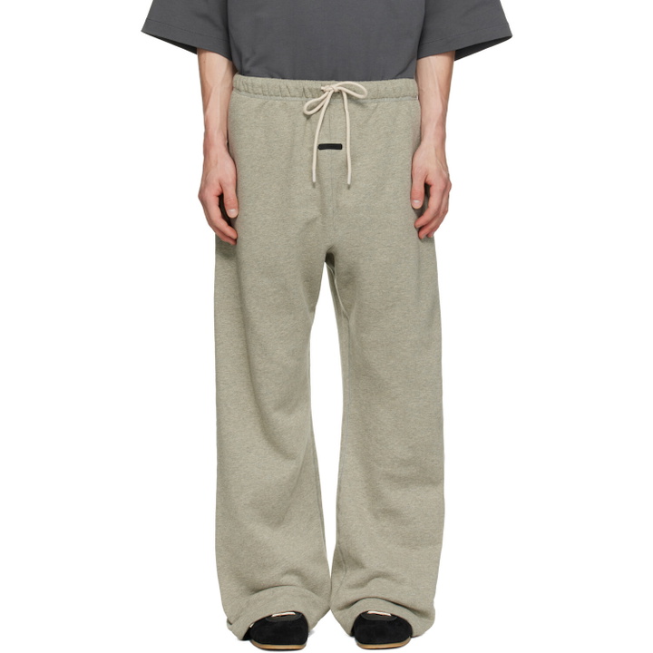 Photo: Fear of God ESSENTIALS Gray Flare Sweatpants