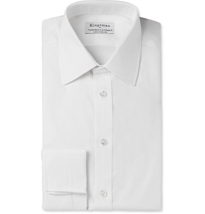 Photo: Kingsman - Turnbull & Asser White Cotton-Twill Shirt - White