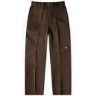 Dickies Men's Double Knee Pant in Dark Brown