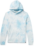 FAHERTY - Tie-Dyed Loopback Cotton-Jersey Hoodie - Blue