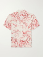 Orlebar Brown - Maitan Camp-Collar Printed Linen Shirt - Red