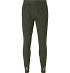 Under Armour - Qualifier Slim-Fit Tapered Panelled Jersey Track Pants - Green
