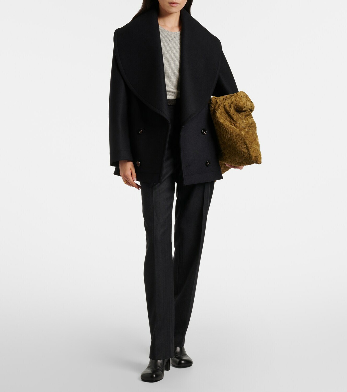 Bottega Veneta Double-breasted wool coat