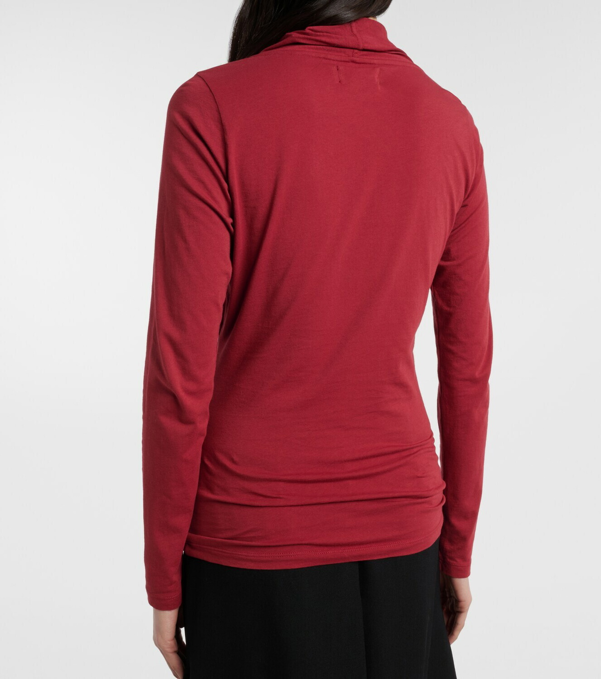 Velvet Meri cotton-blend jersey wrap top
