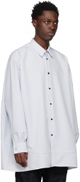 OAMC Blue Embroidered Shirt
