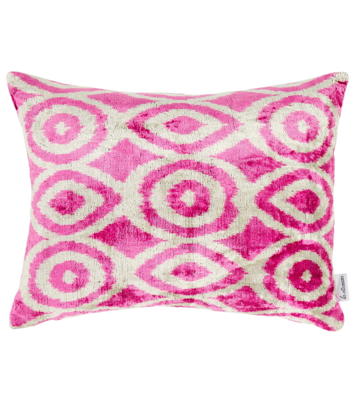Photo: Les-Ottomans Printed silk and cotton velvet cushion