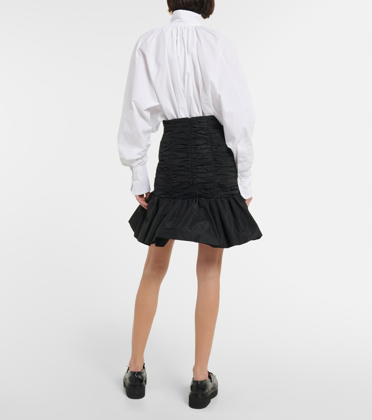 スカート PATOU Ruched faille miniskirt Patou Ruched faille miniskirt Patou