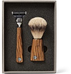 Czech & Speake - Zebrano Wood Shaving Set - Brown